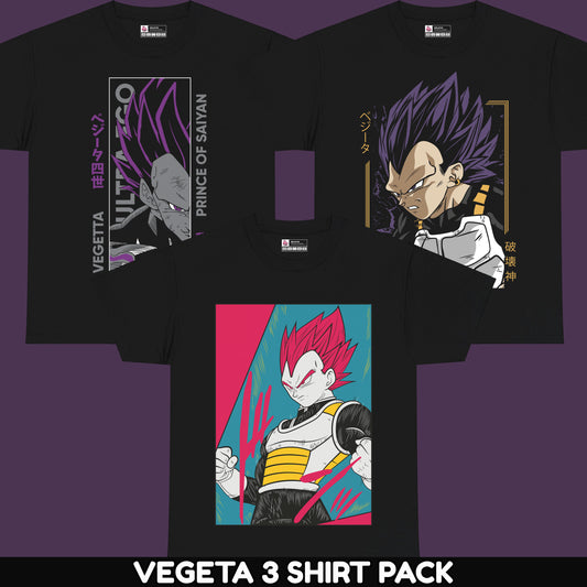 Vegeta 3-Shirt Pack