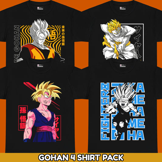 Gohan 4-Shirt Pack