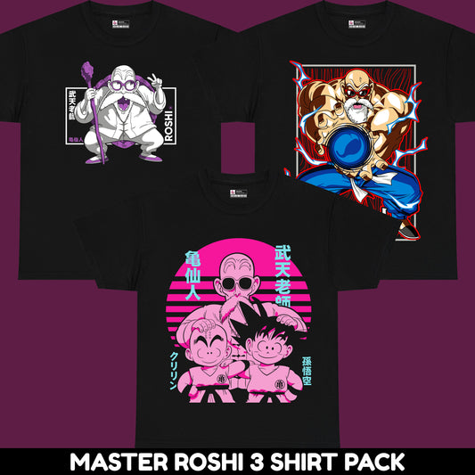 Master Roshi 3-Shirt Pack