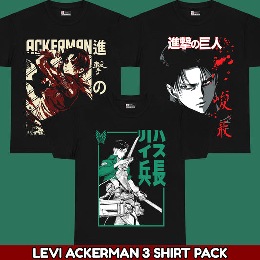 Levi Ackerman 3-Shirt Pack