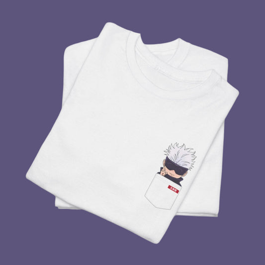 Mini Pocket Gojo - T-Shirt - YumeThreads